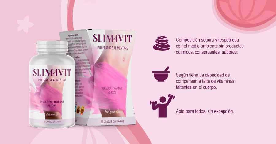 Ingredientes y composición del suplemento Slim4Vit